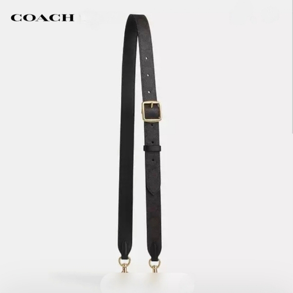 Coach Replacement Bag Strap Reversible Adjustable Leather Signature Canvas - Picture 11 of 11